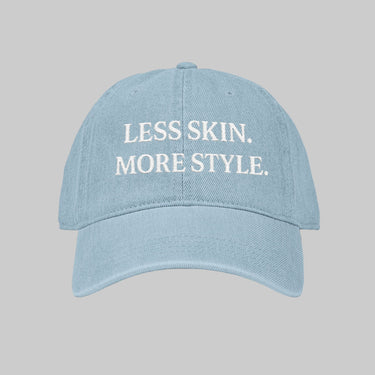 Less Skin More Style Denim Hat – Embroidered Modest Fashion - Modestly Vogue